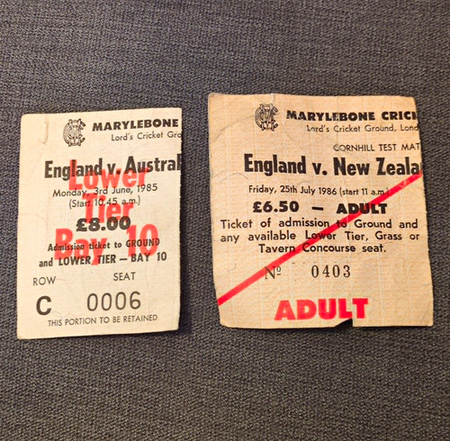 Vintage lord cricket ticket - lord's,