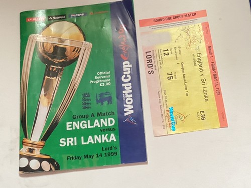 World cup cricket programme - world,