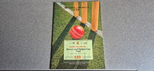 Cricket programme 1991 b - **, b&h