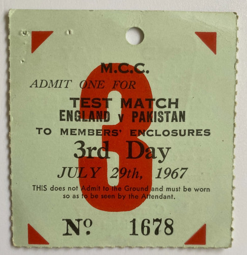 1967 england pakistan lord s - pakistan, lord's