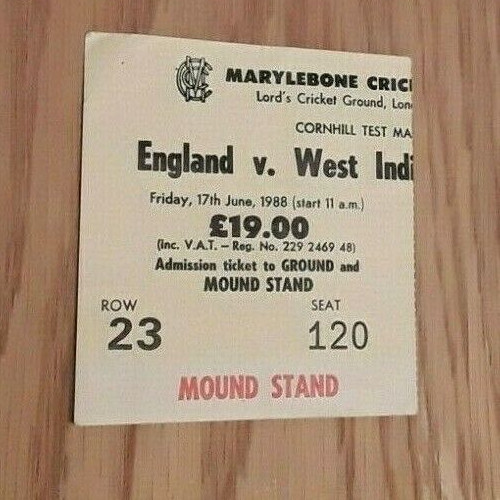 England west indies 1988 - indies,