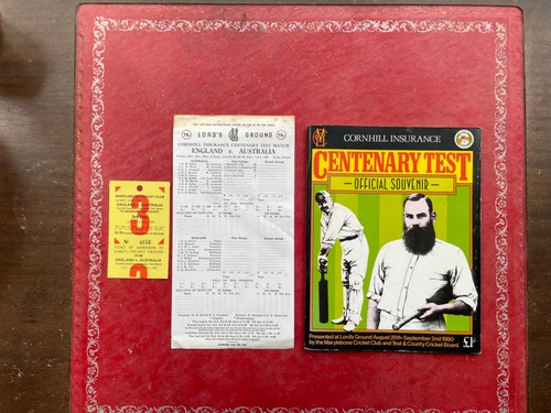 Centenary test match - match,, lords