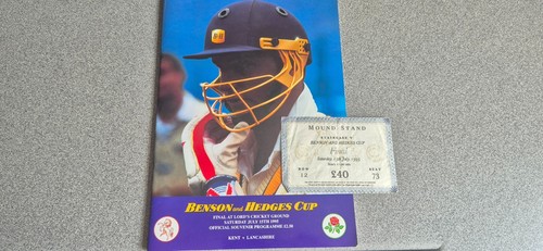 Cricket programme 1995 - cricket, b&h