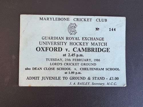 Ticket oxford cambridge - ticket,