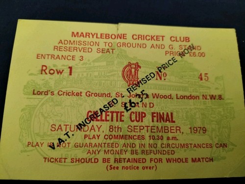1979 gillette cup - 1979,