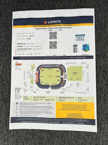 Lords ticket jimmy - lords,