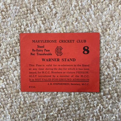 Ticket stub entry - -,