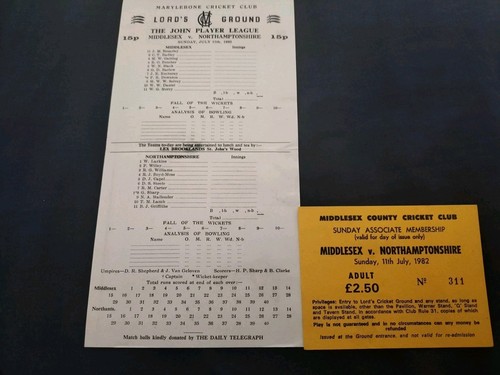 Middlesex northamptonshire - middlesex,