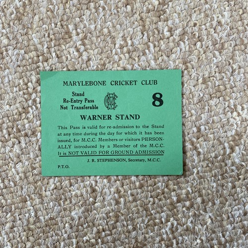 Ticket stub entry - ticket, re-entry
