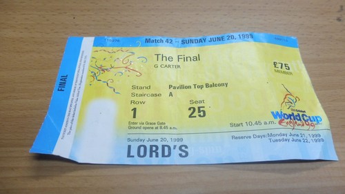 World cup final - final, lord's