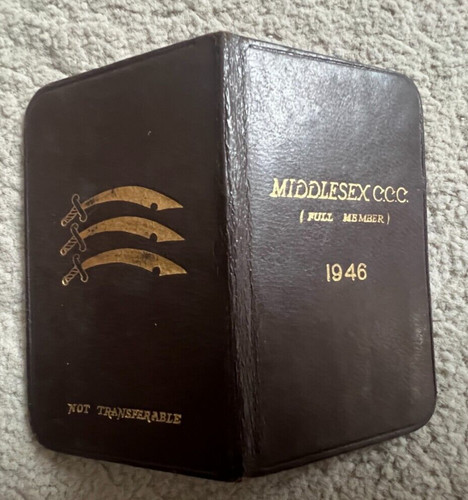 Rare 1946 lords - middlesex, ccc